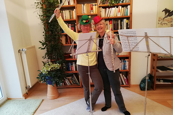 Flöten im Fasching